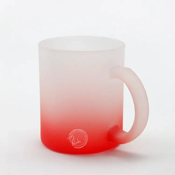 11oz Sublimation Frosted Glass Mugs - Various Colours