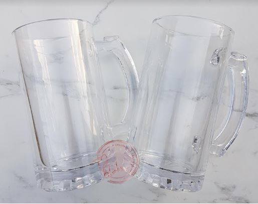 Beer Glasses  - Clear & Frosted - SUBLIMATION & Vinyl