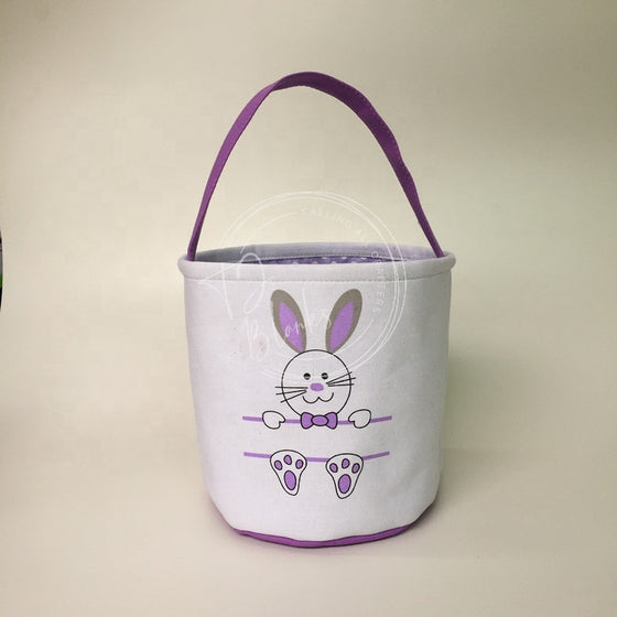 Easter Basket with Handle - Bunny